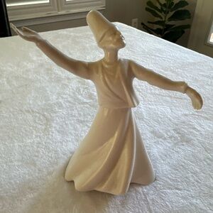 Yildiz Pasabahke Porcelain Turkish 'Whirling Dervish' Sufi Dancer 7 Inch High